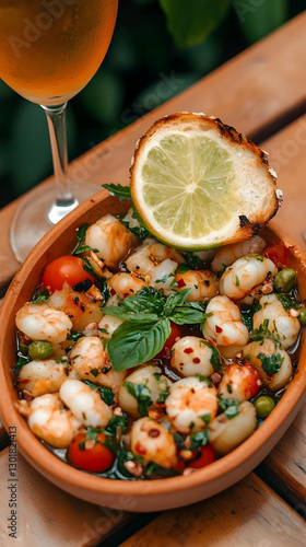 Shrimp Dish with Lime and H...