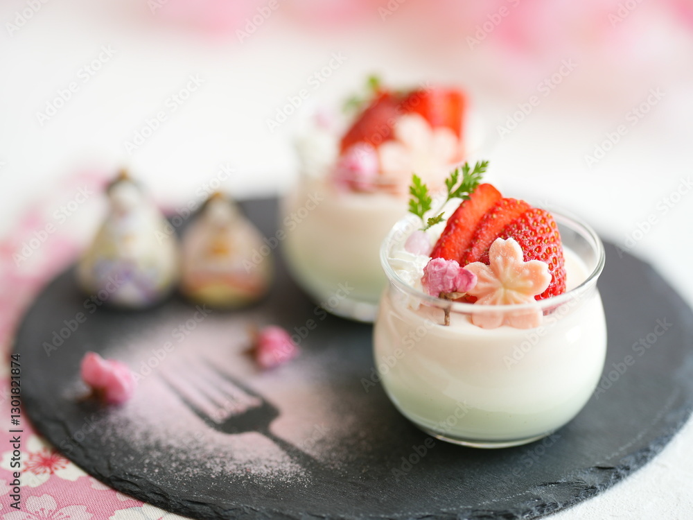 春スイーツ ひなプリン 春スイーツ ひなプリン