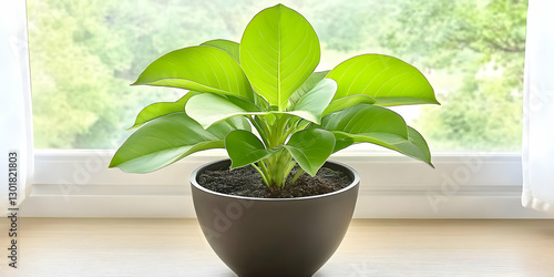 Photo Lush Green Plant Indo...