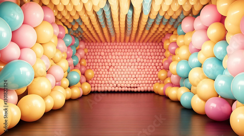 3D Illustration  Balloons R...
