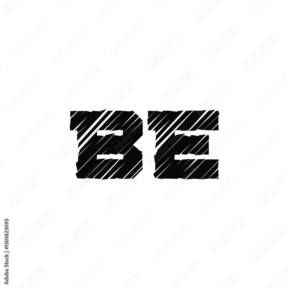 BE monogram logo design letter text name symbol monochrome logotype alphabet character simple logo BE monogram logo design letter text name symbol monochrome logotype alphabet character simple logo