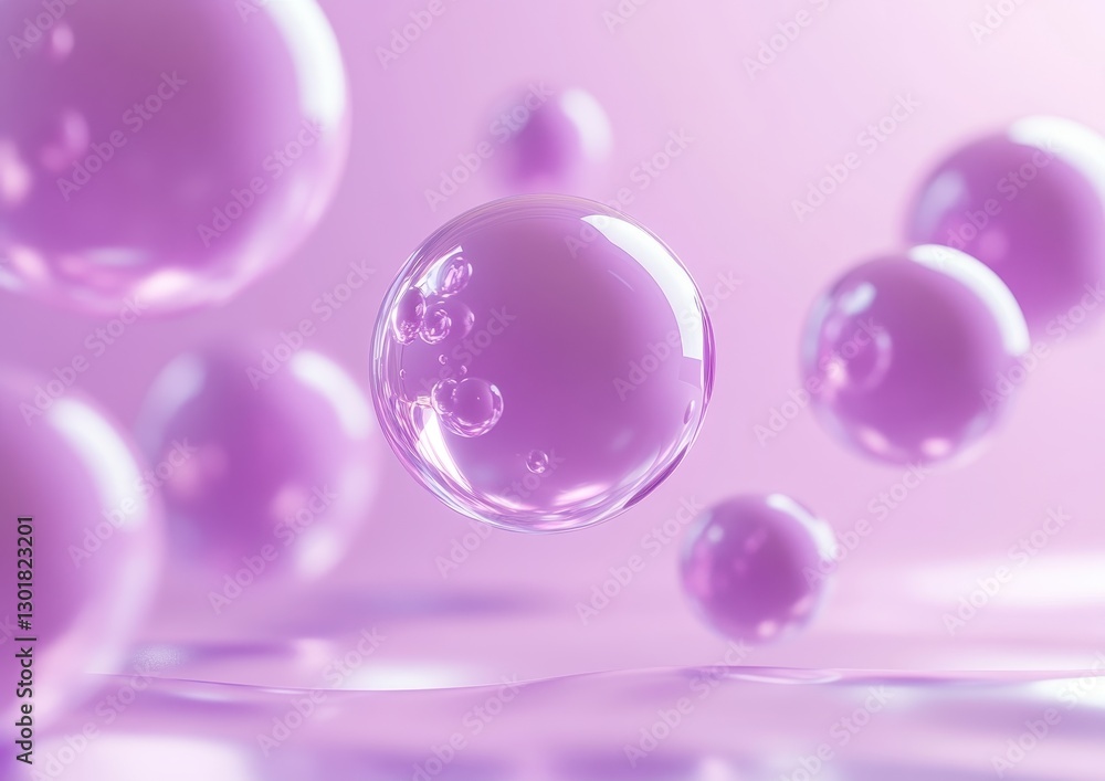 Soft and Dreamy Purple Bubbles Floating in a Relaxing Pastel Background Perfect for Spa, Beauty, and Relaxation Concepts Soft and Dreamy Purple Bubbles Floating in a Relaxing Pastel Background Perfect for Spa, Beauty, and Relaxation Concepts
