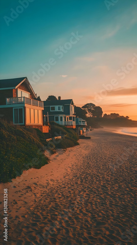 Photo Beach Houses Sunset C...