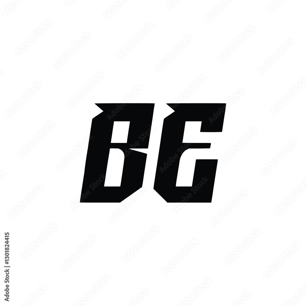 BE monogram logo design letter text name symbol monochrome logotype alphabet character simple logo BE monogram logo design letter text name symbol monochrome logotype alphabet character simple logo