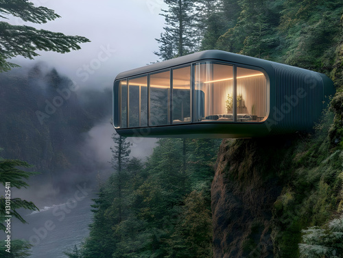 3D Illustration Modern Clif...