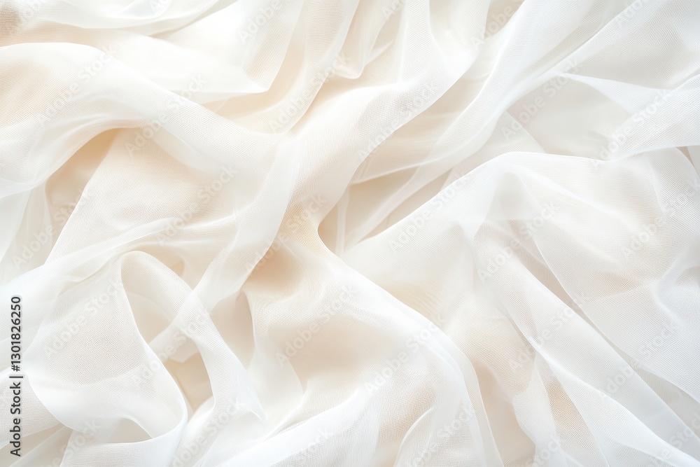 White Sheer Fabric – Elegant and Delicate Textile Background for Branding and Design White Sheer Fabric – Elegant and Delicate Textile Background for Branding and Design