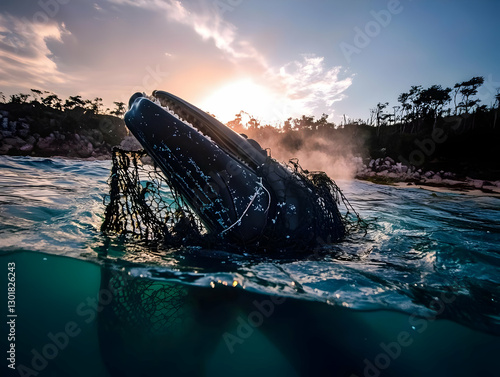 Photo - Whale Caught in Fis...