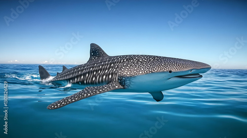 3D Illustration Whale Shark...