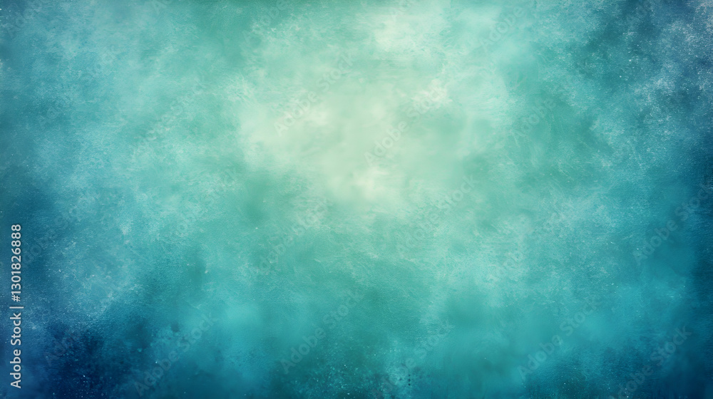Obraz premium Abstract Background Teal Blue Green Texture Gradient Vignette Light Center Design