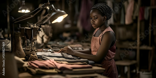 Photo of Young Seamstress W...
