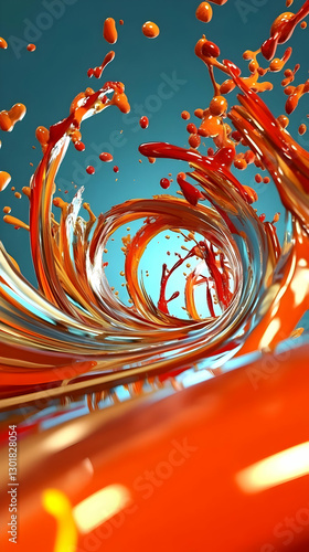 3D Abstract Illustration Or...
