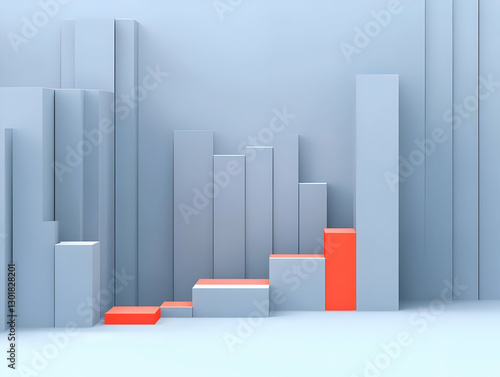 3D Illustration Abstract Ba...