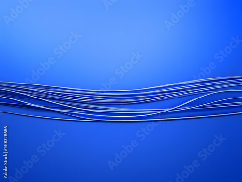 3D Abstract Background Blue...