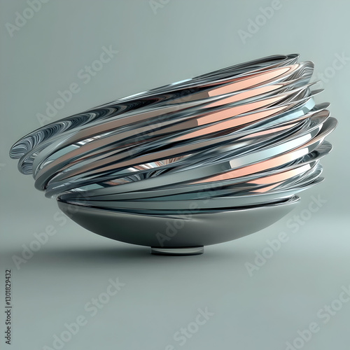 3D Illustration Abstract Me...