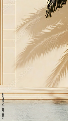 Beige Minimalist 3D Backgro...