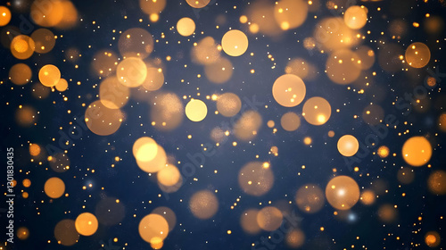 Golden Bokeh Abstract Backg...