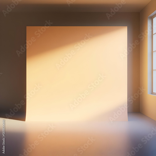 3D Illustration Empty Room ...