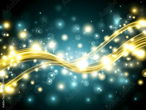Golden Abstract Background ...