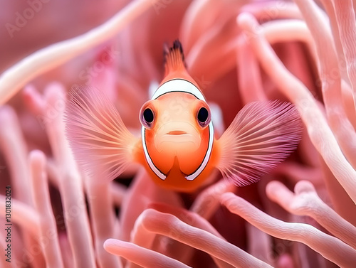 Photo Adorable Clownfish An...