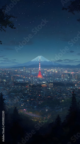 Night Cityscape Illustratio...