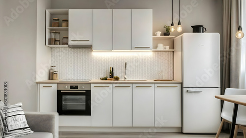 Photo Modern White Kitchen ...