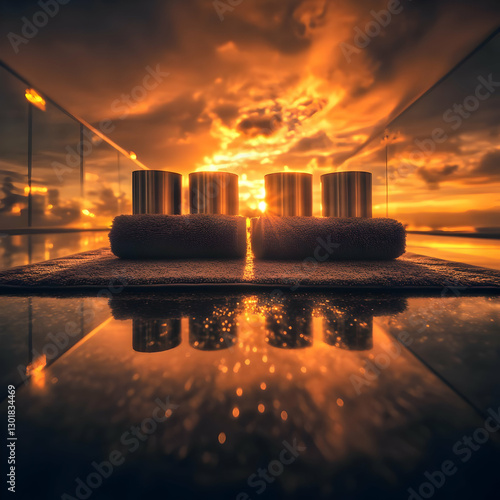 Photo Sunset Reflection Rel...