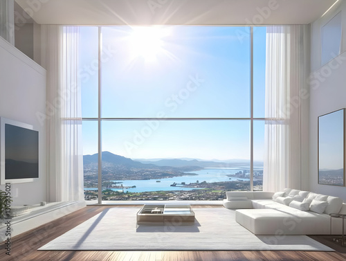 3D Illustration Modern Livi...