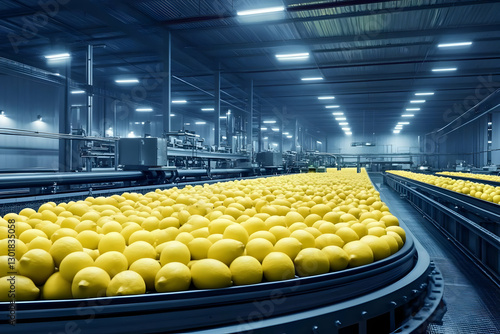Photo Lemons on Conveyor Be...