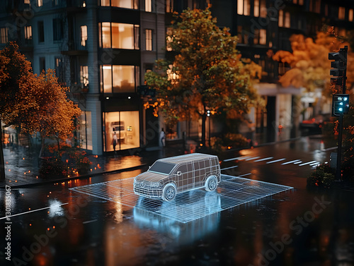 3D Illustration Autonomous ...