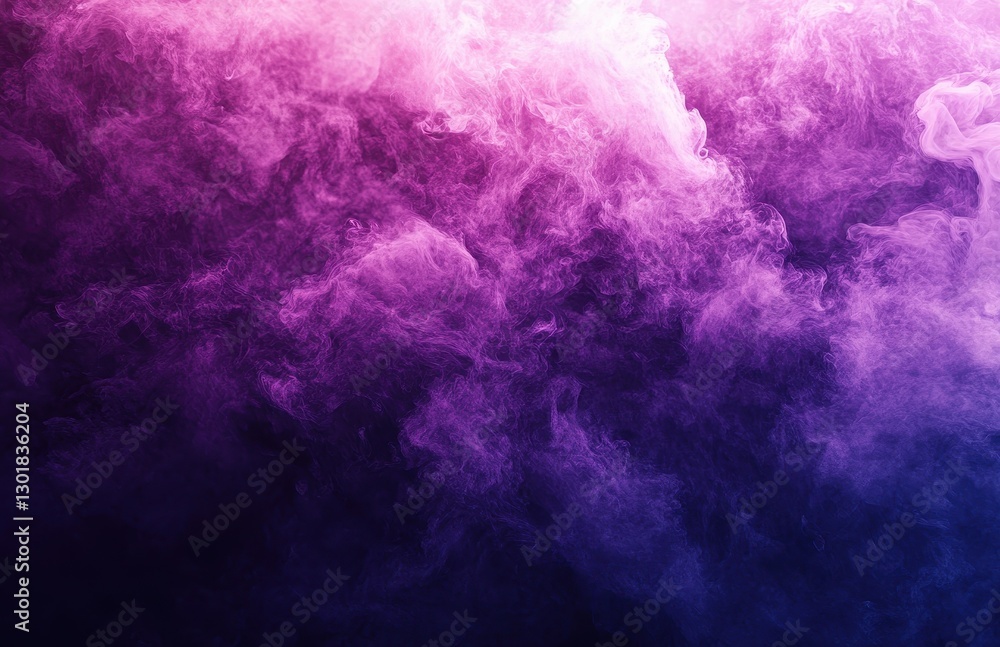 Fototapeta premium Vibrant and Colorful Smoke Cloud Abstract Background in Shades of Purple and Pink, Perfect for Artistic and Creative Design Projects