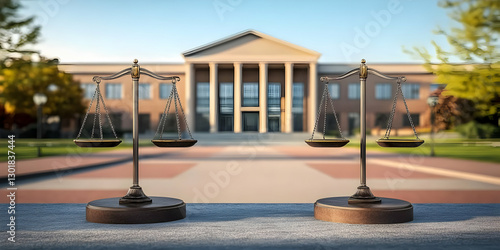 3D Illustration - Scales of...