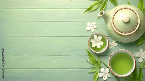 Photo Green Tea Ceremony Ar...