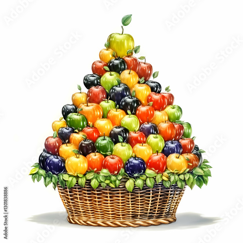 Illustration of Colorful Ap...