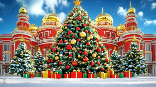 3D Illustration Christmas T...