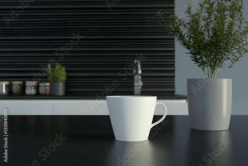 3D Illustration Modern Kitc...