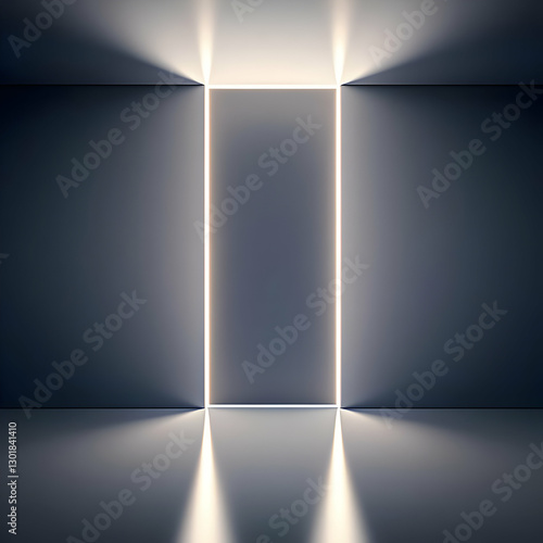 3D Abstract Background Ligh...
