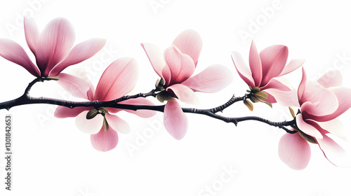 Realistic Illustration Pink...