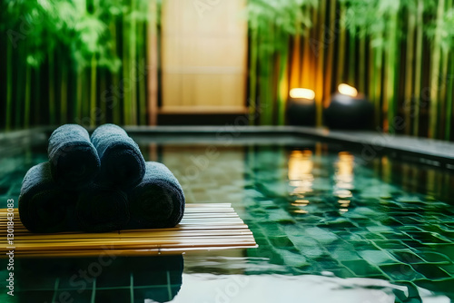 Serene Poolside Relaxation:...