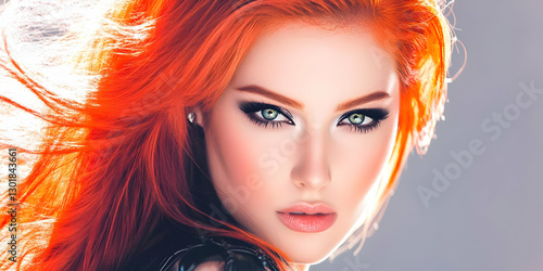 Fiery Red Hair Illustration