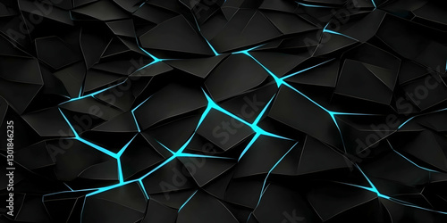 3D Abstract Background, Bla...