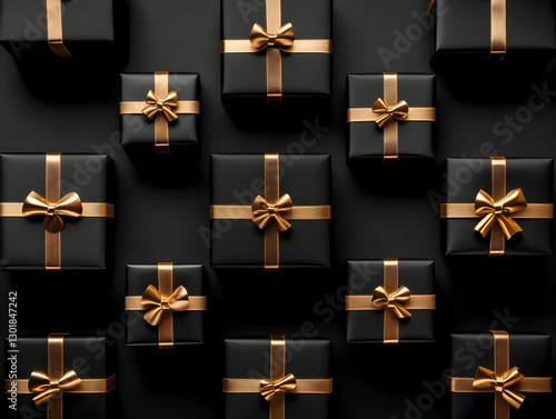Elegant Black Gift Boxes wi...