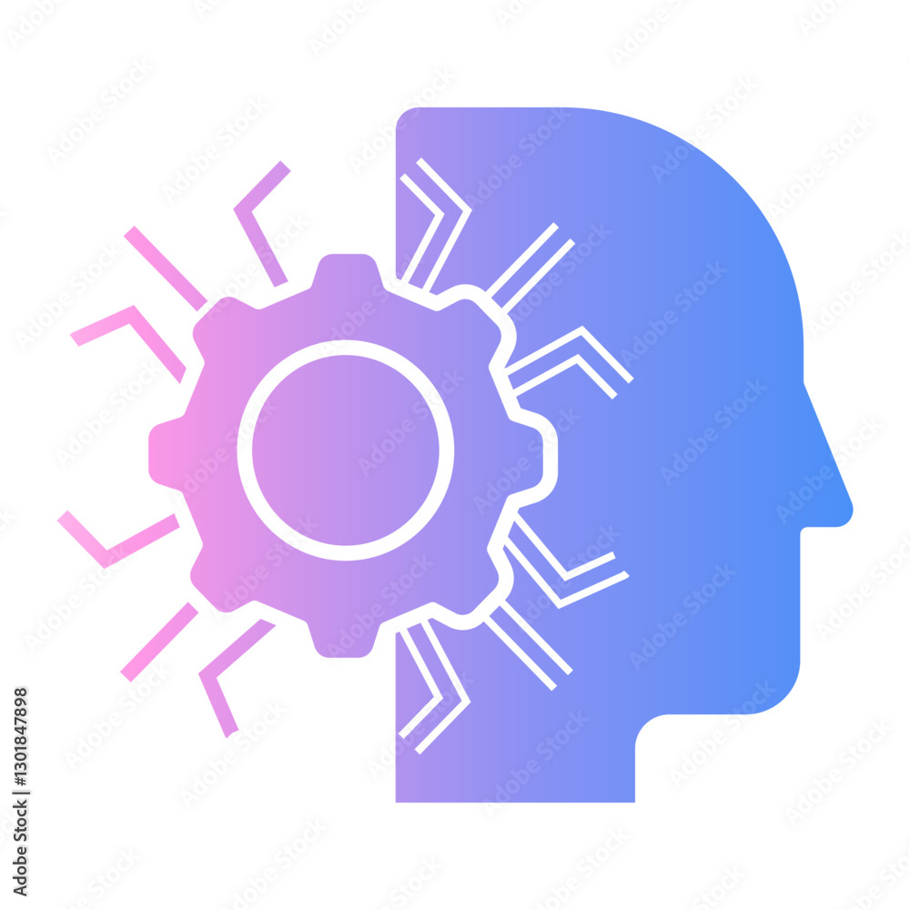 artificial neural network Gradient icon artificial neural network Gradient icon