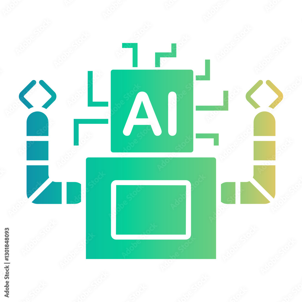 ai assistant Gradient icon ai assistant Gradient icon