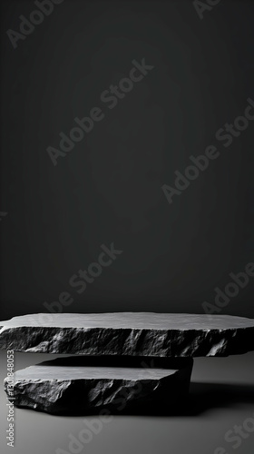 3D Illustration - Empty Roc...