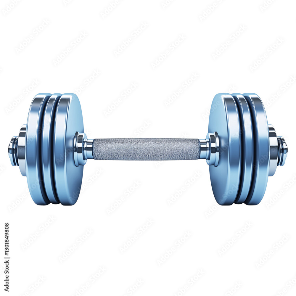 A clipart-style dumbbell with a simple, clean design, isolated on a white background A clipart-style dumbbell with a simple, clean design, isolated on a white background