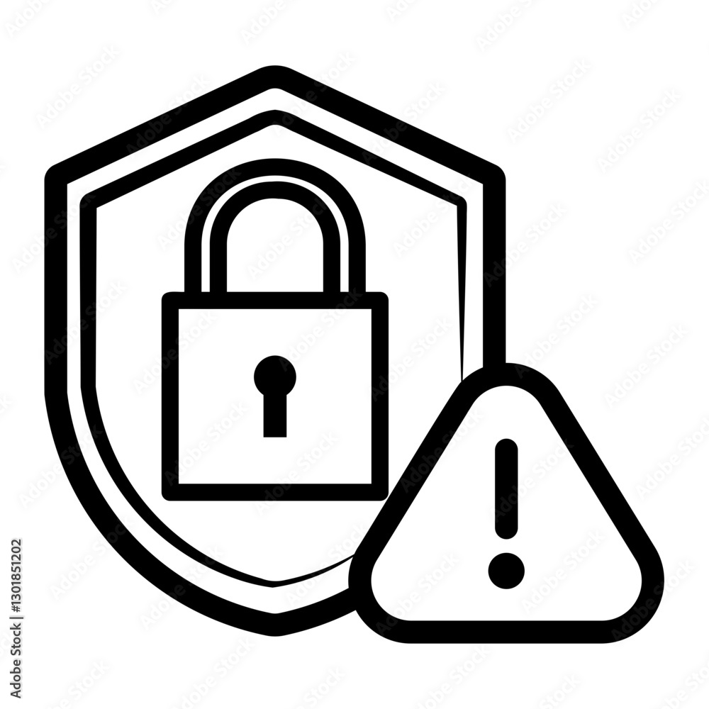 cyber security Line Icon cyber security Line Icon