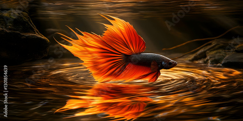 Illustration - Orange Fish ...