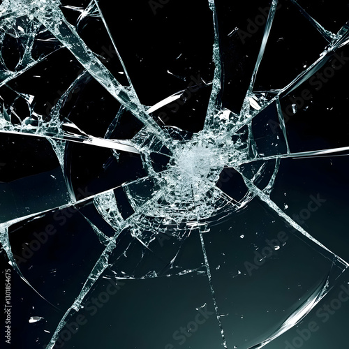 Shattered Glass Photo, Brok...