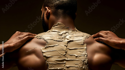 Photo-Man Applying Clay Mas...