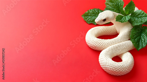 White Snake Illustration Re...